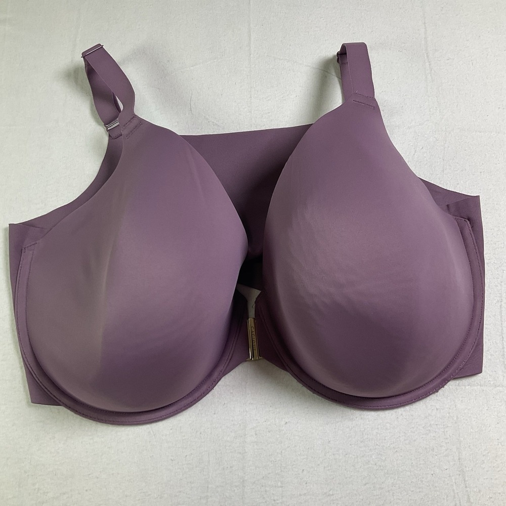 Cacique Purple Underwire Bra 42 G Lightly Lined Full Coverage Front Closure 654
